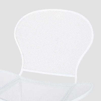Nevada 2pk Iron Club Chair Matte White - Christopher Knight Home 1 Nevada 2pk Iron Club Chair Matte White - Christopher Knight Home