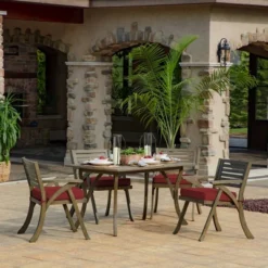 19" X 20" ProFoam Outdoor Rounded Back Seat Cushion Leala Ruby Red - Arden Selections -Outdoor Garden Store GUEST e612c4ce 69b0 4b16 9293 047d45e9dfb7