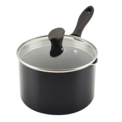 Farberware Reliance Pro 3qt Nonstick Ceramic Covered Straining Saucepan Black/Gray -Outdoor Garden Store GUEST e715b8a5 f861 46c6 8e06 82084d928041
