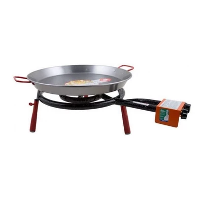 Garcima La Paella Valencia 18-Inch Carbon Steel Paella Pan With 16-Inch Burner 1 Garcima La Paella Valencia 18-Inch Carbon Steel Paella Pan With 16-Inch Burner