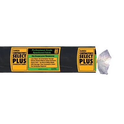 DeWitt 3 X 300 Feet Contractors Select Plus Spunbound Flatbonded Polypropylene Landscape Fabric Home Weed Barrier, Gray 1 DeWitt 3 X 300 Feet Contractors Select Plus Spunbound Flatbonded Polypropylene Landscape Fabric Home Weed Barrier, Gray