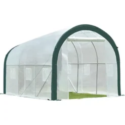 Aoodor 12ft. X 7ft. X 7ft. Outdoor Walk-in Large Tunnel Greenhouse 2 Roll-Up Zipper Door -Outdoor Garden Store GUEST e82062be 8dcd 40bc 8ba4 dadebaf01ec2