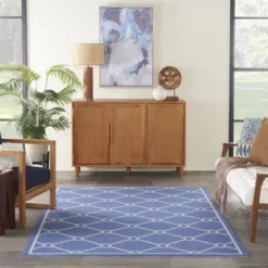 Waverly NauticalNavy Indoor/Outdoor Area Rug By Nourison -Outdoor Garden Store GUEST e8b5a320 88ff 4226 b67a f82277a00663