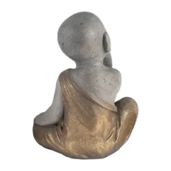 12" Polyresin No Speak Baby Monk Figurine Gray/Gold - Sagebrook Home 10 12" Polyresin No Speak Baby Monk Figurine Gray/Gold - Sagebrook Home -Outdoor Garden Store GUEST e8ec440f 86a4 4ec6 9456 33dba56e8bb9