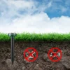 Dartwood Outdoor Solar Ultrasonic Pest And Mole Repellent For Groundhogs, Rats, Mice, Snakes In Your Gardens, Lawns And Yards (2 Pack)