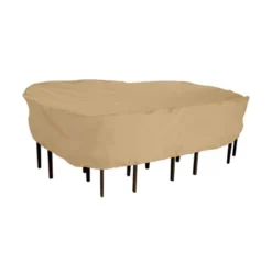 Classic Accessories Tan Terrazzo Water-Resistant Oval Patio Table And Chair Set Cover -Outdoor Garden Store GUEST ea4e14ac 833f 4bab 8a46 b2a1c58bc220
