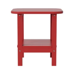 Merrick Lane 2-Tier Adirondack Side Table, All-Weather HDPE Indoor/Outdoor Accent Table -Outdoor Garden Store GUEST ead679f9 d4a5 4d5d 9e6e ea89308ceec1