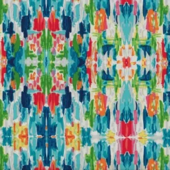 2pk Outdoor/Indoor Squared Chair Pad Set Abstract Reflections Blue - Pillow Perfect -Outdoor Garden Store GUEST eb558190 3365 4fa4 a8cc 313cd93890c4