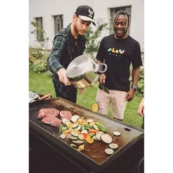 Razor Griddle 37 Inch Outdoor Steel 4 Burner Propane Gas Grill Griddle With Wheels And Top Cover Lid Folding Shelves For Home BBQ Cooking, Black -Outdoor Garden Store GUEST eb5d4eca f786 46e8 8cbd a54276a7a20e