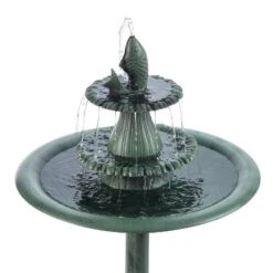 40" Tiered Pedestal Fountain With Fish Blue - Alpine Corporation -Outdoor Garden Store GUEST ebc3bb8d 914c 460a bc96 8eeafb585650