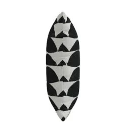 18" X 18" Outdoor Decorative Throw Pillow Halfmoon Black/White - Skyline Furniture