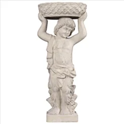 Design Toscano Young Bacchus With Basket Planter Garden Statue: Bacchus Left -Outdoor Garden Store GUEST ec02a087 bd01 46ec 942c 4317a5f465e8