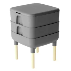 FCMP Outdoor The Essential Living Worm Composter 6 Gallon Resin Composting Bin System Indoor Modern Compost Storage W/2 Trays For Garden & Home -Outdoor Garden Store GUEST ec033399 7390 4bc3 bdfb b25f51868082