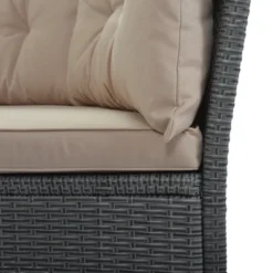 6PCS Patio PE Rattan Conversation Set, Outdoor Wicker Sectional Sofa With Table And Cushions-ModernLuxe -Outdoor Garden Store GUEST ec061388 4cd3 46e6 9df1 20a5ba7734a4