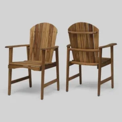 2pk Malibu Acacia Wood Patio Adirondack Dining Chairs - Christopher Knight Home -Outdoor Garden Store GUEST ecf47dd3 f4d8 4365 94a7 fa67a961a250