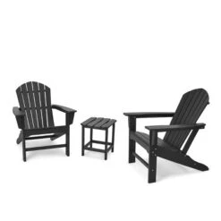 3pk Seating Set With Plastic Resin Adirondack Chairs & Side Table - EDYO LIVING -Outdoor Garden Store GUEST ed51265e 4c46 476d bdf2 fe8e13338eeb