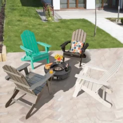 Tangkula 2PCS Folding Adirondack Chair Outdoor Adirondack Chair Weather Resistant Lounger For Backyard Porch Poolside Turquoise/Grey/White/Black 15 Tangkula 2PCS Folding Adirondack Chair Outdoor Adirondack Chair Weather Resistant Lounger For Backyard Porch Poolside Turquoise/Grey/White/Black -Outdoor Garden Store GUEST eeb5c647 ecd8 471c ba72 da905fc6560a