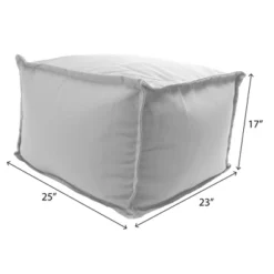 Outdoor Ottoman Seat Cushion Glenville Sunset - Jordan Manufacturing -Outdoor Garden Store GUEST ef2d8824 85ef 43cf a166 5bc2a3487516 1