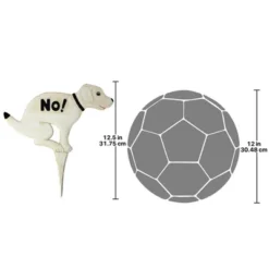 Design Toscano No Pausing Pooch Lawn Stake Sign: Medium -Outdoor Garden Store GUEST ef5f6e62 ef84 43be a238 5679fc346084