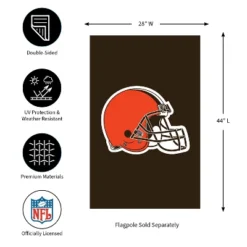 Evergreen NFL Cleveland Browns Applique House Flag 28 X 44 Inches Outdoor Decor For Homes And Gardens -Outdoor Garden Store GUEST f0a1b739 b9d7 4ad9 972e e93d01d02336