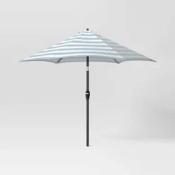 9'x9' Market Patio Umbrella - Black Pole - Threshold™ -Outdoor Garden Store GUEST f13d2811 4aad 4833 8764 8a6c5bfc5080