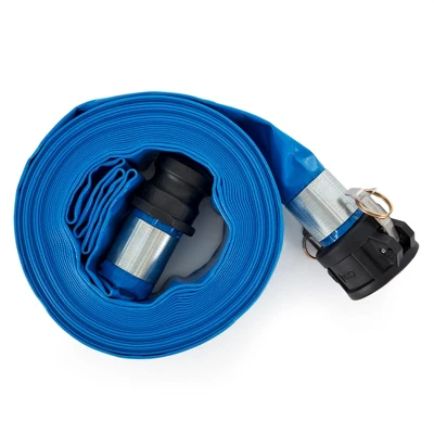 Apache 98138049 2 Inch Diameter 50 Ft Length 70 Psi Polyester-Reinforced PVC Lay Flat Hoses W/ Polypropylene Cam And Groove Connections, Blue (4 Pack) 3 Apache 98138049 2 Inch Diameter 50 Ft Length 70 Psi Polyester-Reinforced PVC Lay Flat Hoses W/ Polypropylene Cam And Groove Connections, Blue (4 Pack) - Image 3