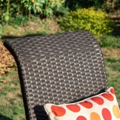 5pc Patio Dining Set With Square Steel Fire Pit With Faux Wood Tabletop & Rattan 360 Swivel Chairs - Captiva Designs -Outdoor Garden Store GUEST f207ae9f b041 4c51 b8c8 805ec868444e