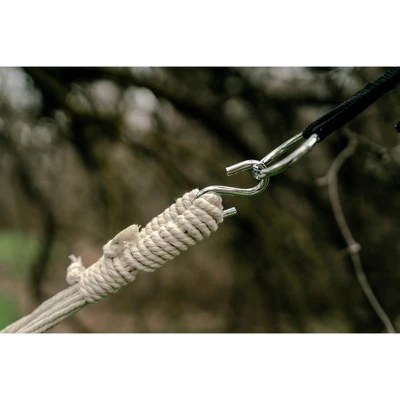 Stansport Cotton Blend Traveler Hammock 78" X 31" Blue 6 Stansport Cotton Blend Traveler Hammock 78" X 31" Blue - Image 6