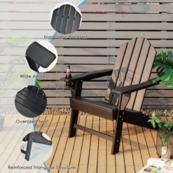 Costway 2PCS Patio Adirondack Chair Weather Resistant Garden Deck W/Cup Holder WhiteBlackGreyTurquoise 15 Costway 2PCS Patio Adirondack Chair Weather Resistant Garden Deck W/Cup Holder WhiteBlackGreyTurquoise -Outdoor Garden Store GUEST f2b2711e e621 4b4b 89a7 c5a5fed79b9b