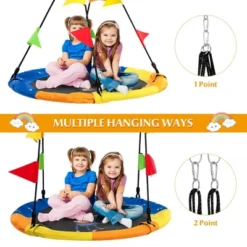 Costway 40'' Flying Saucer Tree Swing Indoor Outdoor Swing W/Hanging Straps Monkey 13 Costway 40'' Flying Saucer Tree Swing Indoor Outdoor Swing W/Hanging Straps Monkey -Outdoor Garden Store GUEST f322a836 3b46 4d85 8383 630889145668