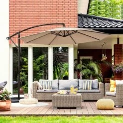 Costway 10FT Patio Offset Hanging Umbrella Easy Tilt Adjustment 8 Ribs Backyard BurgundyBeigeTanBlue 22 Costway 10FT Patio Offset Hanging Umbrella Easy Tilt Adjustment 8 Ribs Backyard BurgundyBeigeTanBlue -Outdoor Garden Store GUEST f47a142e 2456 4cf5 b136 35cb7d6625c6