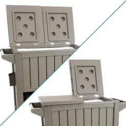 Sunnydaze Decor Sunnydaze Rolling Patio Serving Cart With Prep Table, Cooler And Storage -Outdoor Garden Store GUEST f4e33704 a02d 4db8 ac63 3b9c90badcec