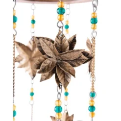 Wind & Weather Beaded Antiqued Bronze-Colored Poinsettia Blossom Wind Chime -Outdoor Garden Store GUEST f4e71ddb ca45 41db 9918 e2f326d4b36d
