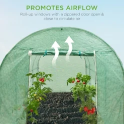 Best Choice Products 15x7x7ft Walk-In Greenhouse Tunnel, Garden Accessory Tent W/ 8 Roll-Up Windows, Zippered Door -Outdoor Garden Store GUEST f65e6754 1773 45b6 8c86 b74bc9434177