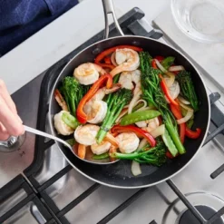 Blue Diamond 11" Stainless Steel Clad Pro Open Frypan Metallic Silver -Outdoor Garden Store GUEST f69fd003 1c8b 4373 bc47 019b19eccd1d