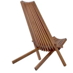 Folding Wood Chair - Natural - WELLFOR -Outdoor Garden Store GUEST f6c757f0 2479 426b 8de9 42df34b10434