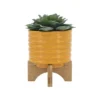 Sagebrook Home Textured Ceramic Planter Pot With Stand