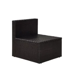 Palm Harbor Outdoor Wicker Center Chair - Gray - Crosley -Outdoor Garden Store GUEST f8653e40 36ac 4ab5 aae9 872a2e577384