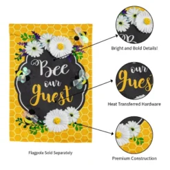 Evergreen Bee Our Guest Frame Garden Linen Flag 12.5 X 18 Inches Indoor Outdoor Decor -Outdoor Garden Store GUEST f8766f1e c52d 4ea2 a532 bdb991109da1