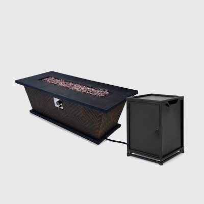 Driscoll 7pc Acacia Wood Chat Set With Fire Pit - Teak/Cream/Brown - Christopher Knight Home 5 Driscoll 7pc Acacia Wood Chat Set With Fire Pit - Teak/Cream/Brown - Christopher Knight Home - Image 5