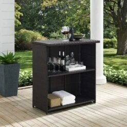Crosley Palm Harbor Outdoor Wicker Bar -Outdoor Garden Store GUEST fa1150c9 7597 4669 aa78 4321d5462707