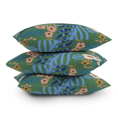 Flowers Whisper Outdoor Throw Pillow - Deny Designs 2 Flowers Whisper Outdoor Throw Pillow - Deny Designs - Image 2