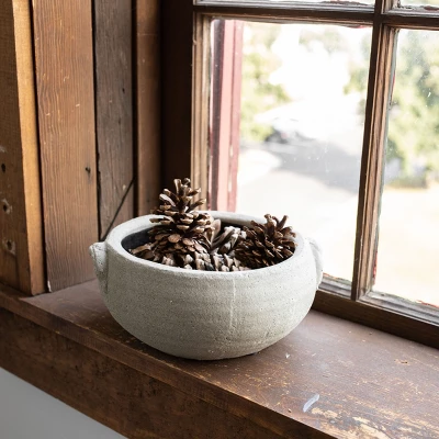 Distressed Gray Terracotta Planter By Foreside Home & Garden 1 Distressed Gray Terracotta Planter By Foreside Home & Garden