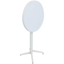 Sunnydaze Decor Sunnydaze 45"H Round Plastic All-Weather Commercial-Grade Patio Bar Table With Foldable Design, White -Outdoor Garden Store GUEST fd32a99e 0134 42d5 93b4 310364f6562f