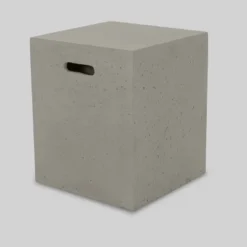 Oana 7pc Acacia V-Shaped Sectional Sofa Set With Fire Pit - Teak/Beige/Light Gray - Christopher Knight Home -Outdoor Garden Store GUEST fdab14b8 39b4 47ad 8695 11b9e54f1b48