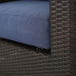 Darius 5pc Outdoor Set With 4 Wicker Swivel Chairs & Fire Pit Set - Brown/Navy/Hammered Bronze - Christopher Knight Home 12 Darius 5pc Outdoor Set With 4 Wicker Swivel Chairs & Fire Pit Set - Brown/Navy/Hammered Bronze - Christopher Knight Home -Outdoor Garden Store GUEST fe63134c 167f 4023 9e88 b6984e5be54a