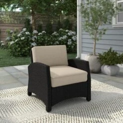 Glenwillow Home Alvory Patio PE Rattan Arm Chair -Outdoor Garden Store GUEST fe8b4a79 4660 4e6d 9ef3 82ba0ebf8150